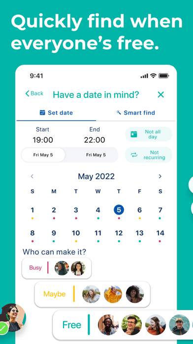 Howbout: Social calendar Schermata dell'app #3