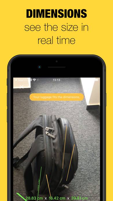 Luggage fit App skärmdump #3