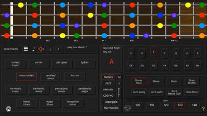 Bass Guitar Colour Scales Captura de pantalla de la aplicación #2