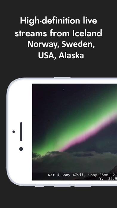 Northern lights Aurora Network App screenshot #1