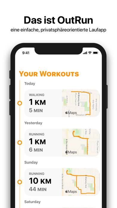 Out-Run App screenshot #1