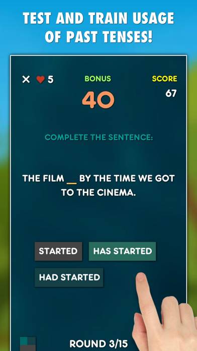 Past Tenses Grammar Test PRO screenshot