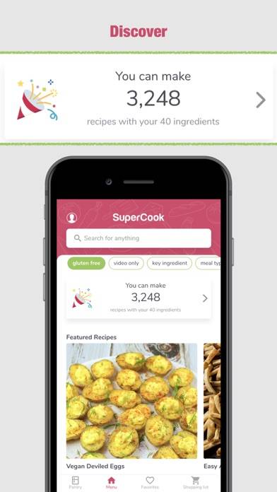 SuperCook Recipe By Ingredient Captura de pantalla de la aplicación #2