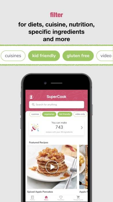 SuperCook Recipe By Ingredient Captura de pantalla de la aplicación #3