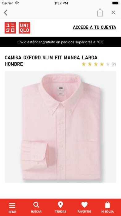 Uniqlo Es Captura de pantalla de la aplicación #1