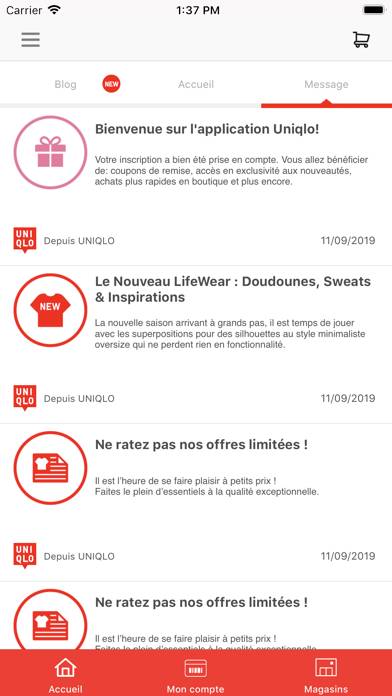 Uniqlo Fr Capture d'écran de l'application