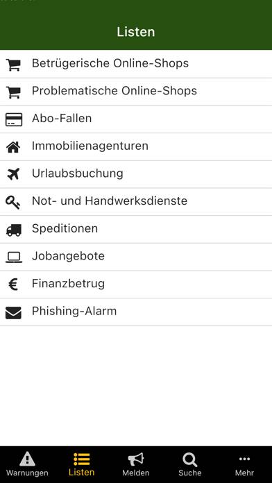 Watchlist Internet App-Screenshot