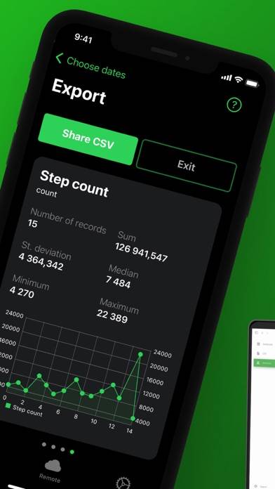 Health Export CSV App screenshot #2