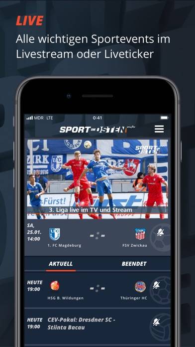 MDR Sport im Osten: Sport News App screenshot #1