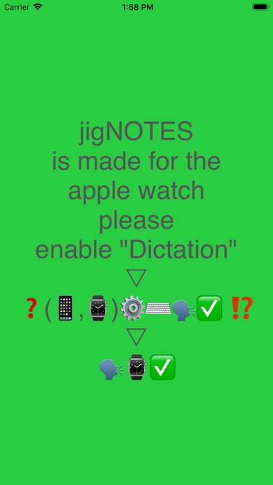 JigNOTES App-Screenshot