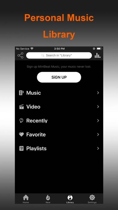MintBeat Music App screenshot #2