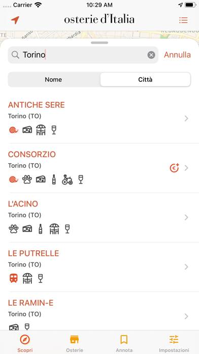 Osterie d'Italia 2020 Schermata dell'app #2