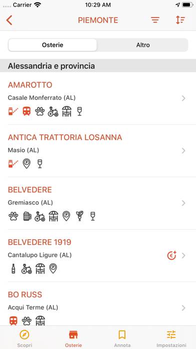 Osterie d'Italia 2020 Schermata dell'app #5
