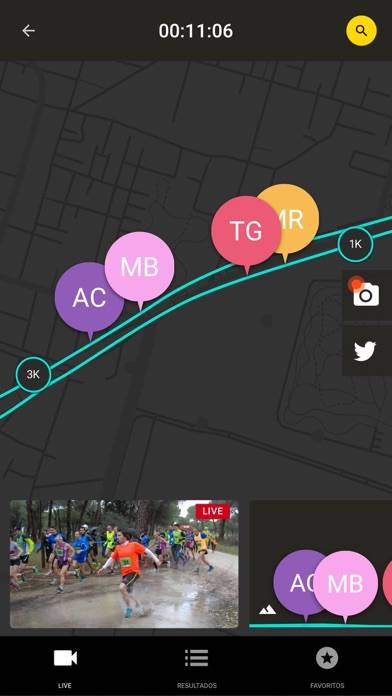 Runvasport Live Captura de pantalla de la aplicación