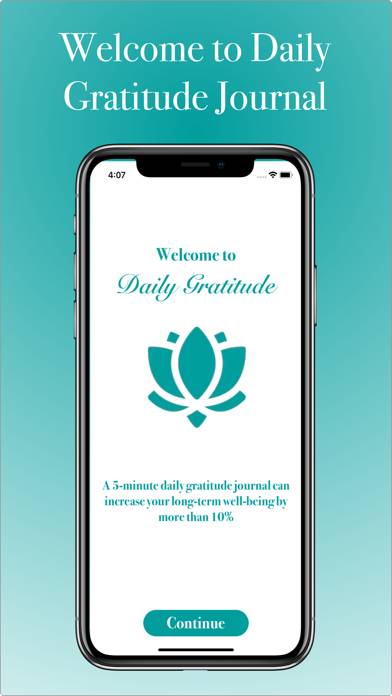 Daily Gratitude Journal App screenshot #1