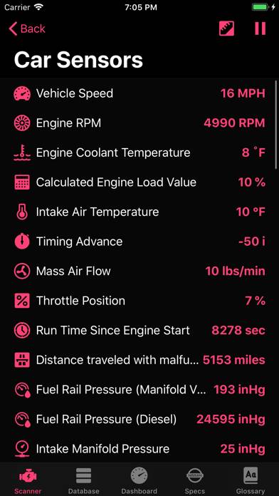 OBD for Nissan Captura de pantalla de la aplicación #5