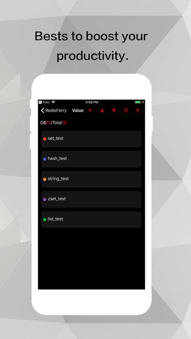 RedisFerry-Redis Client Schermata dell'app