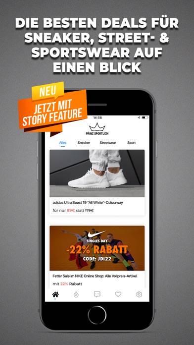 PRINZ SPORTLICH Sneaker Deals App-Screenshot #1