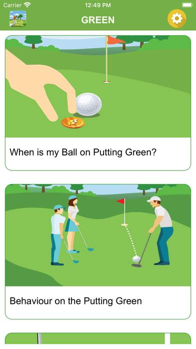 EasyGolf Rules App screenshot