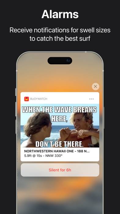 Buoywatch | Reporte Surf Boyas Captura de pantalla de la aplicación