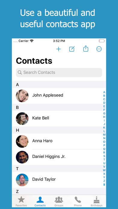 ContactsXL plus Favorites Widget Capture d'écran de l'application #1