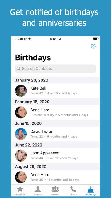 ContactsXL plus Favorites Widget App screenshot #5