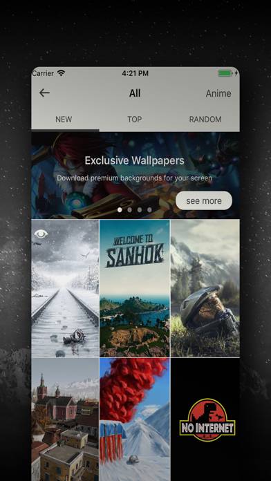 Gaming Wallpapers HD Premium Captura de pantalla de la aplicación #1
