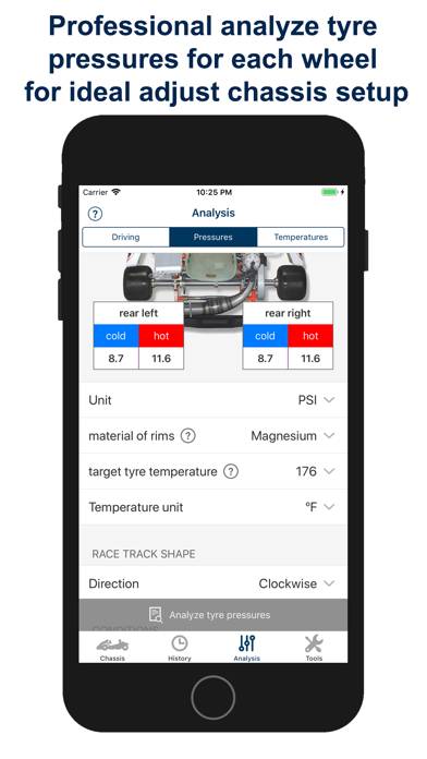 Kart Chassis Setup PRO App-Screenshot #5