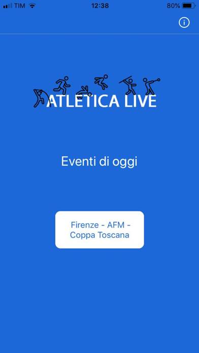 Atletica Live Schermata dell'app