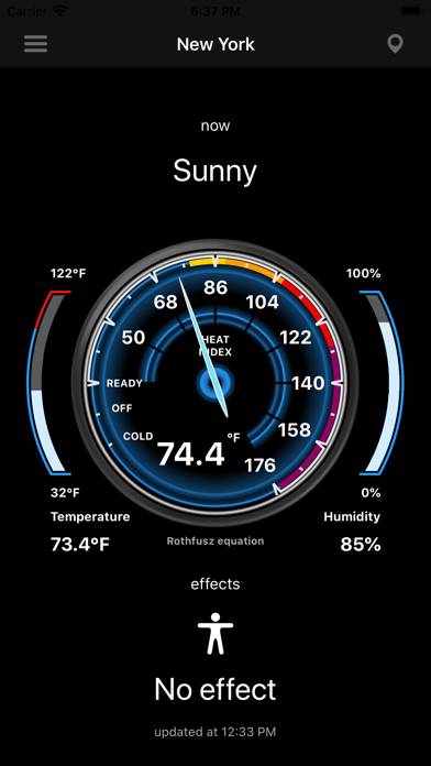 Heat Index App screenshot #1
