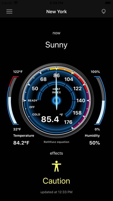 Heat Index App screenshot #2