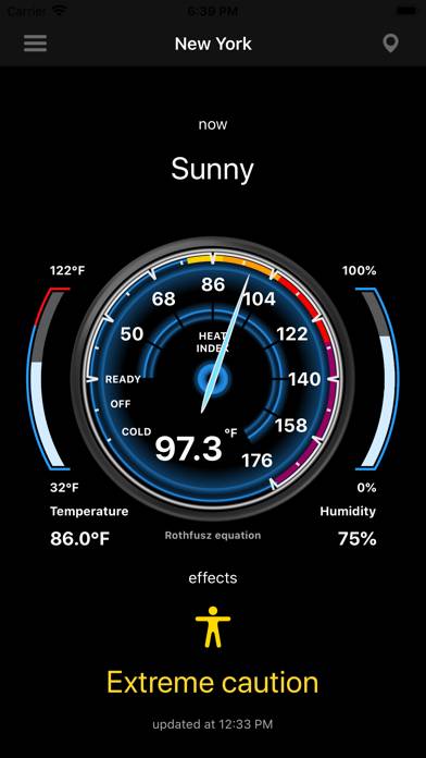 Heat Index Captura de pantalla de la aplicación #3