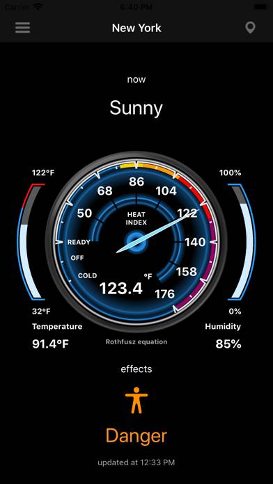 Heat Index Schermata dell'app #4