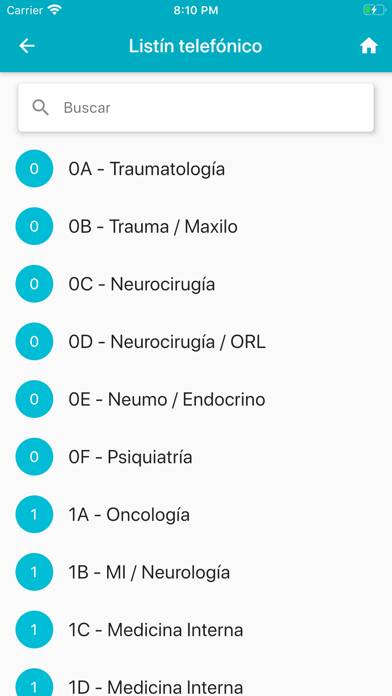 Protocolos quirúrgicos Captura de pantalla de la aplicación #5