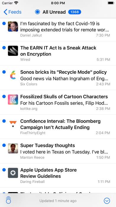 NetNewsWire: RSS Reader Schermata dell'app #4