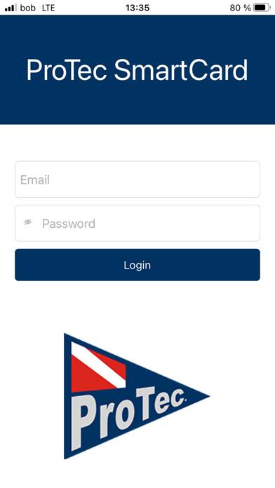 ProTec Smart-Card Captura de pantalla de la aplicación #1