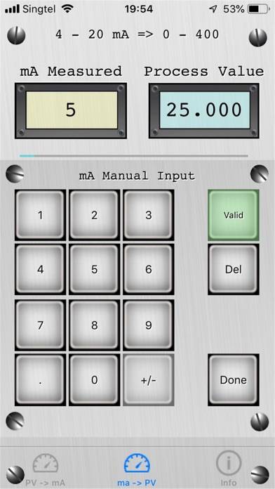 4 to 20 mA convertor Captura de pantalla de la aplicación