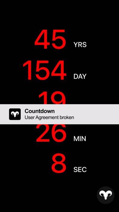 Countdown App Скриншот приложения #3