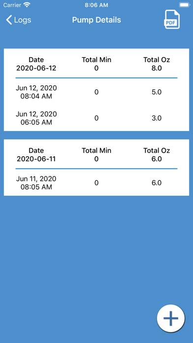 Pump Tracker: Breastfeeding App screenshot