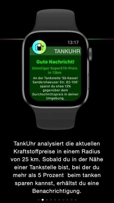 TankUhr App-Screenshot #2