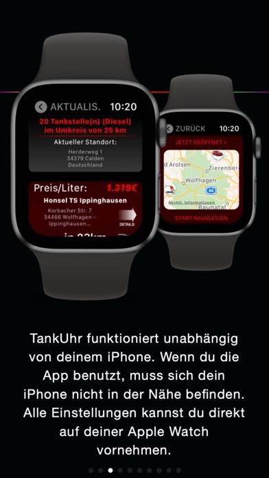 TankUhr App-Screenshot #3