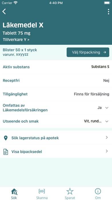 Fass Allmänhet App skärmdump #2