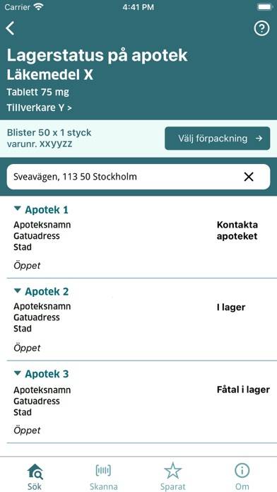 Fass Allmänhet App skärmdump #3