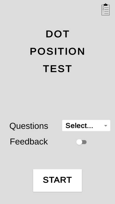 Dot Position Test Schermata dell'app #1