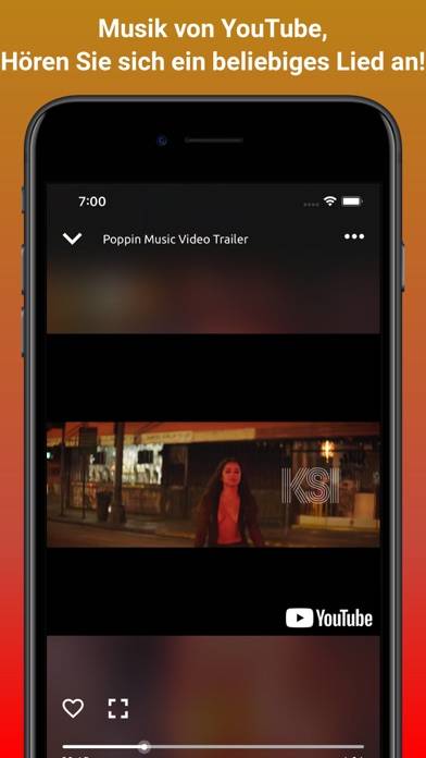 Online Musik & Video Player App-Screenshot