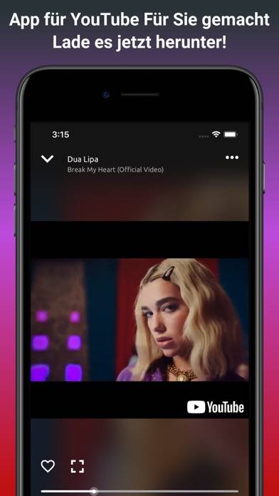 Online Musik & Video Player App-Screenshot
