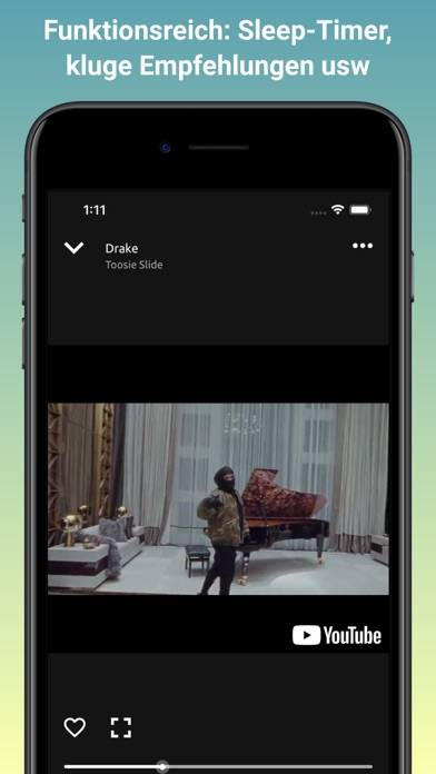 Online Musik & Video Player App-Screenshot