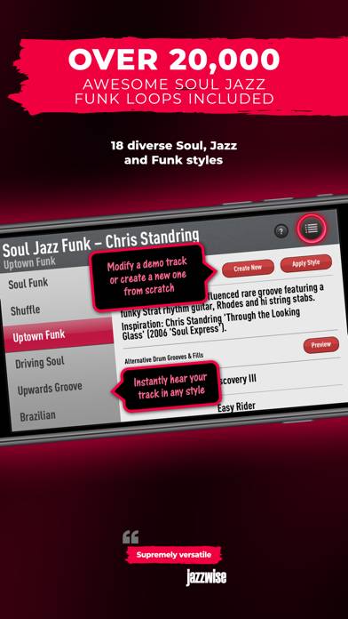 SessionBand Soul Jazz Funk 1 App skärmdump #3