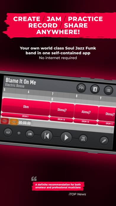 SessionBand Soul Jazz Funk 1 App skärmdump #6