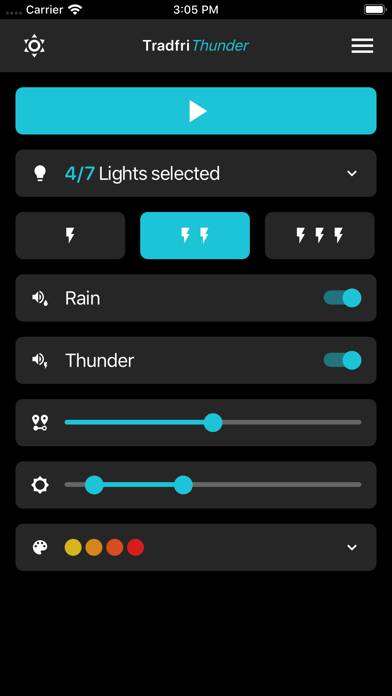 Descarga de la aplicación Tradfri Thunder